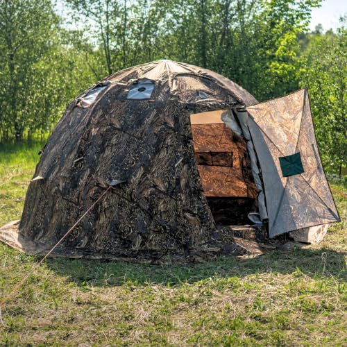 RBM Outdoors UP-2 Hot Tent with Stove Jack, Heavy Duty 4 Season Shelter